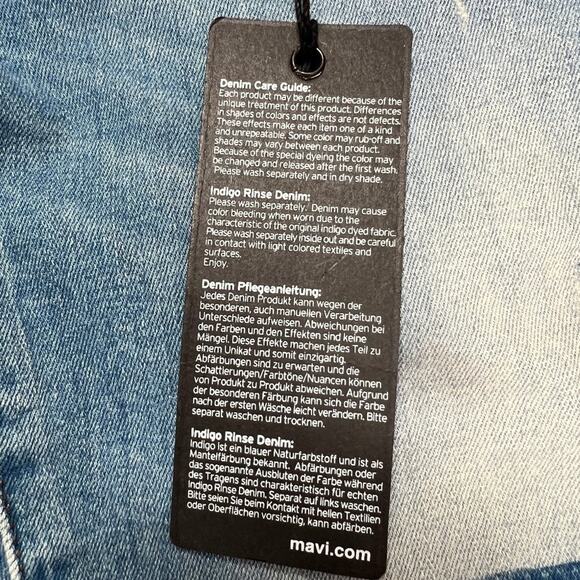 NWT MAVI SERENA ANKLE Low-Rise Super Skinny Jeans SIZE 27 Blue Patchwork Denim - Picture 11 of 12